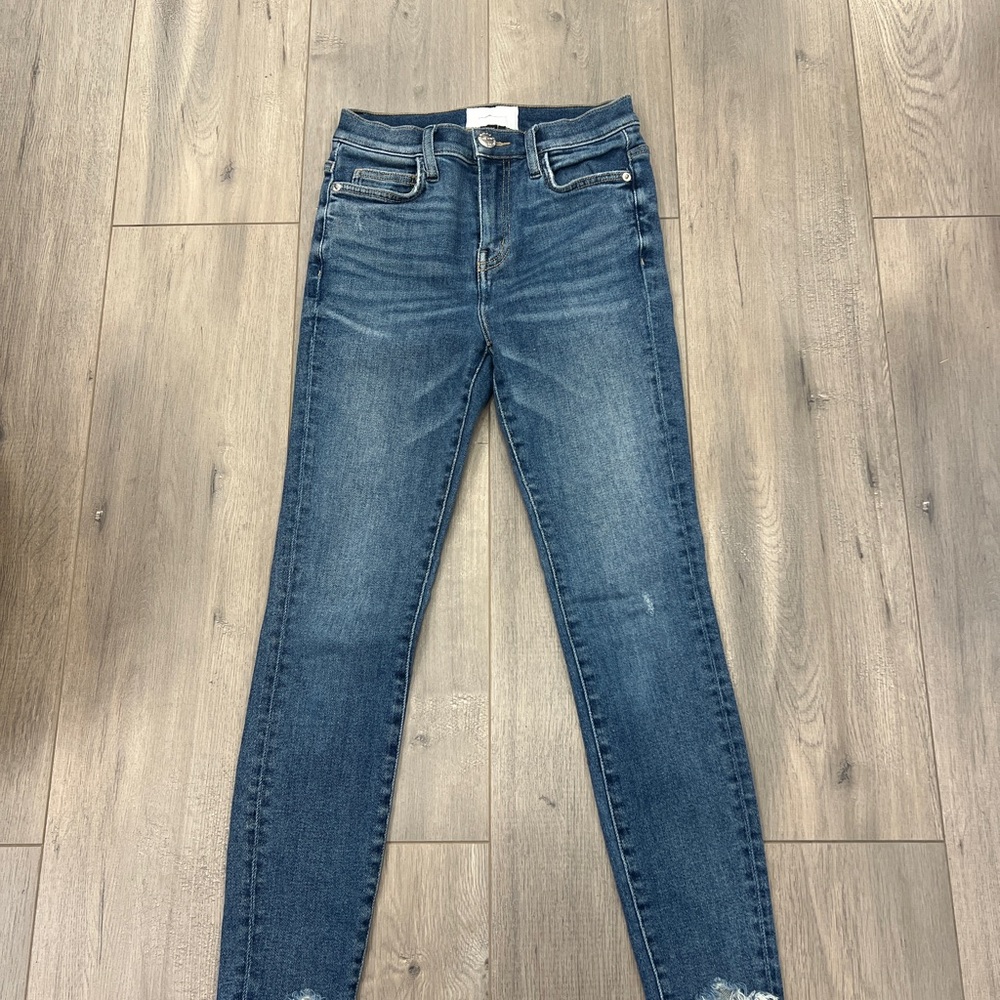 Current/Elliott Dark Blue Skinny Jeans